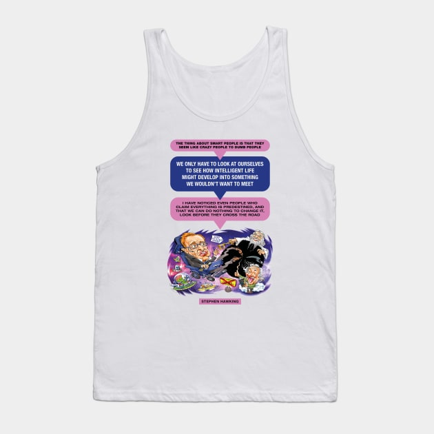 Stephen Hawking Tank Top by PLAYDIGITAL2020